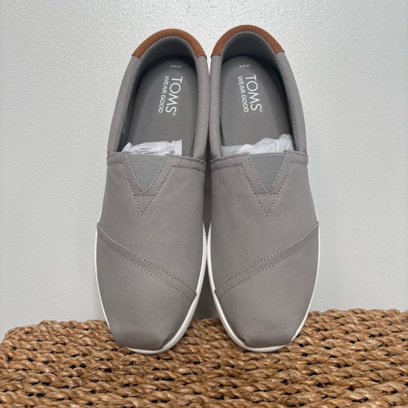 TOMS Alpargata FWD shoes in Drizzle Grey Brushed Twill NWOT Sz 11, Men’s - Picture 5 of 7